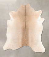 Grey with Beige X-Large Brazilian Cowhide Rug 6'7"H x 6'9"W #B7604 by Hudson Hides