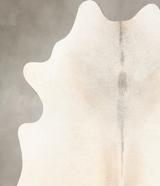 Grey with Beige X-Large Brazilian Cowhide Rug 6'10"H x 6'3"W #B7612 by Hudson Hides