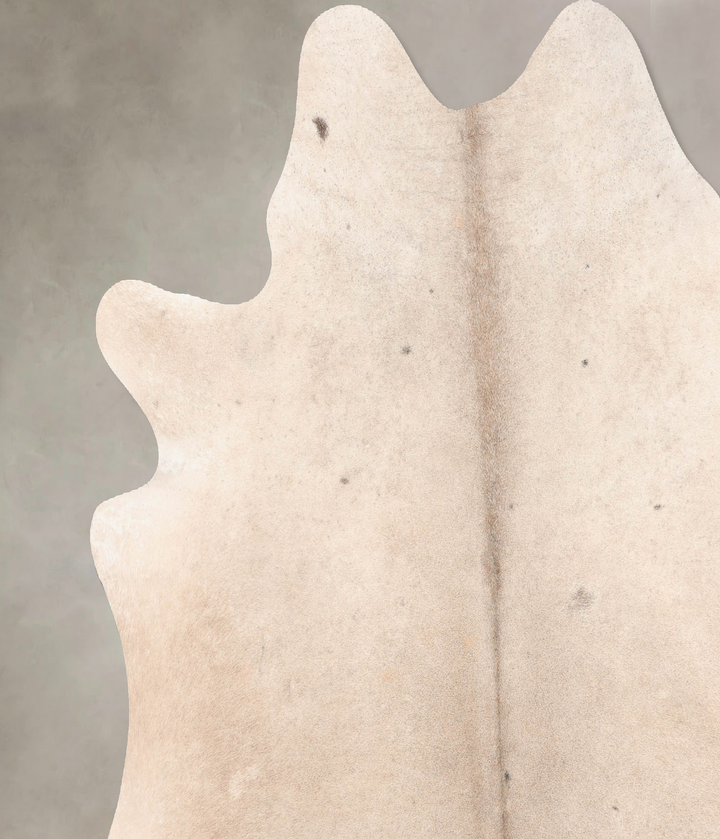 Grey with White XX-Large Brazilian Cowhide Rug 7'2"H x 7'1"W #B7655 by Hudson Hides