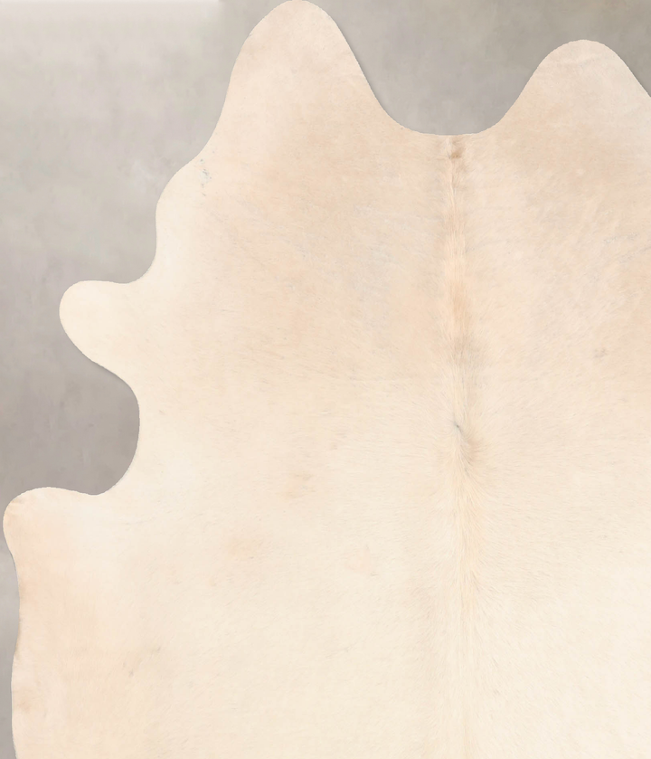 Champagne X-Large Brazilian Cowhide Rug 6'11"H x 6'4"W #B7674 by Hudson Hides