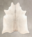 Light Grey X-Large Brazilian Cowhide Rug 7'0"H x 6'4"W #B7710 by Hudson Hides