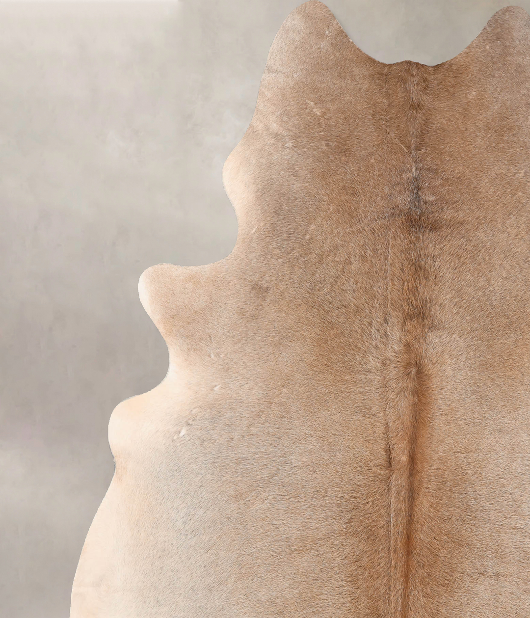 Grey with Beige X-Large Brazilian Cowhide Rug 7'8"H x 6'1"W #B7718 by 