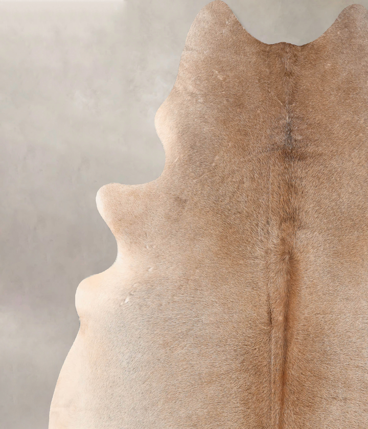 Grey with Beige X-Large Brazilian Cowhide Rug 7'8"H x 6'1"W #B7718 by Hudson Hides