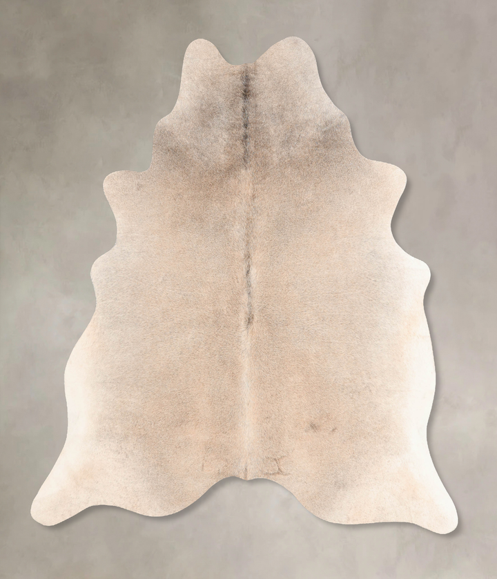 Grey with Beige X-Large Brazilian Cowhide Rug 7'0"H x 5'11"W #B7746 by Hudson Hides