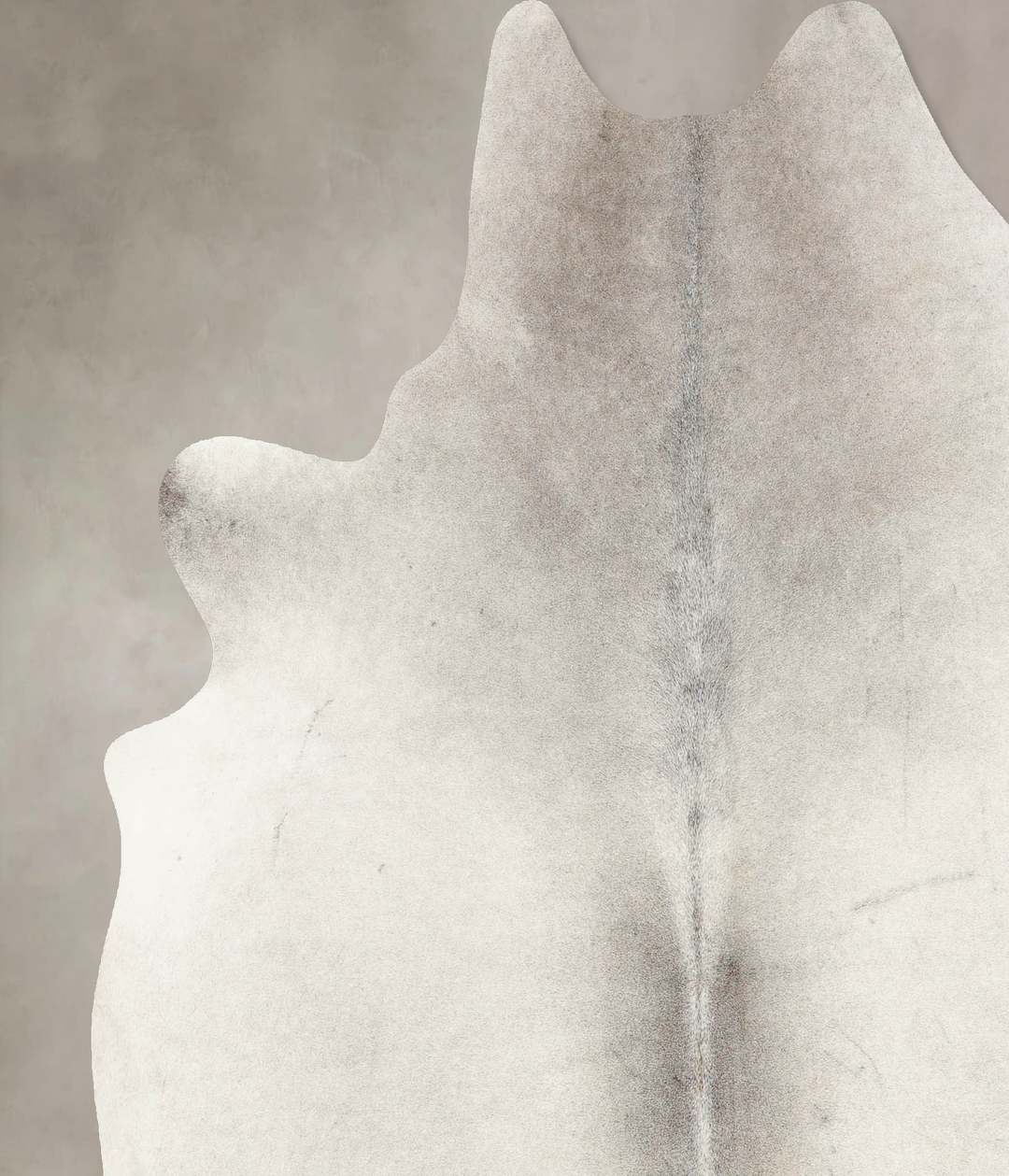 Medium Grey XX-Large Brazilian Cowhide Rug 7'7"H x 6'8"W #B7839 by Hud