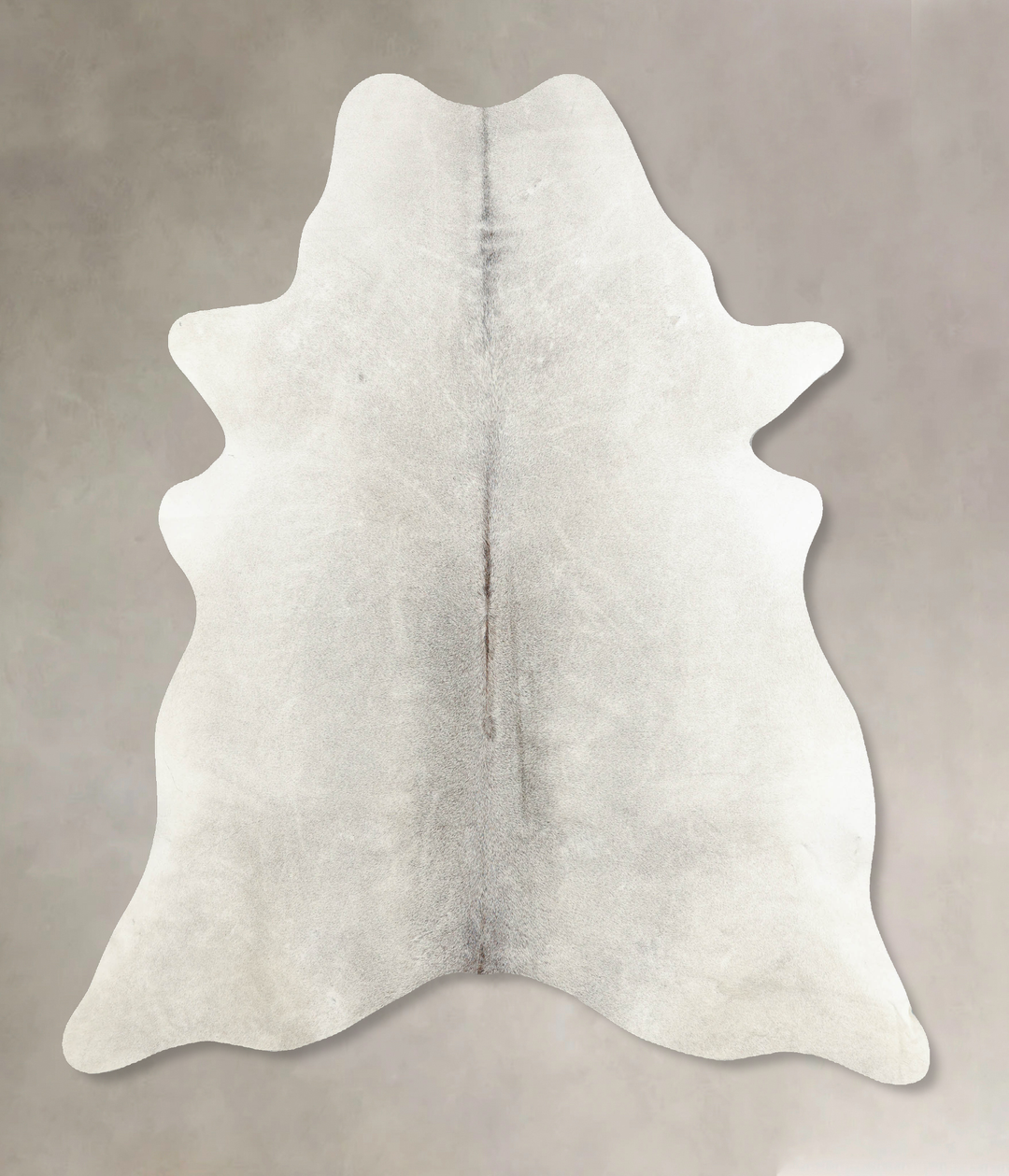 Light Grey X-Large Brazilian Cowhide Rug 7'1"H x 6'4"W #B7851 by Hudso