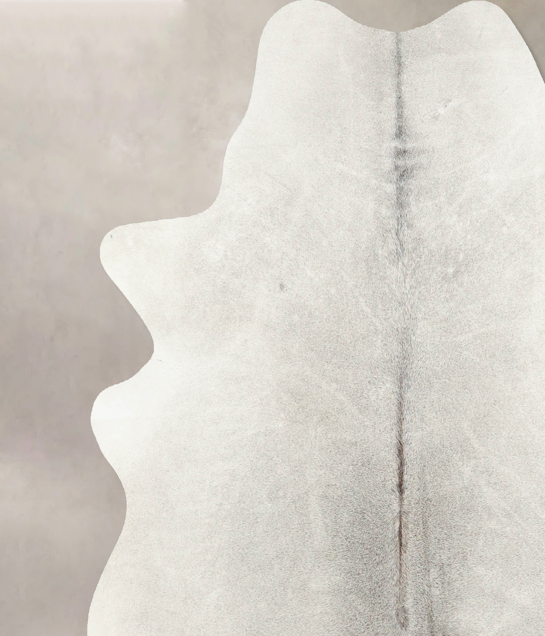 Light Grey X-Large Brazilian Cowhide Rug 7'1"H x 6'4"W #B7851 by Hudso