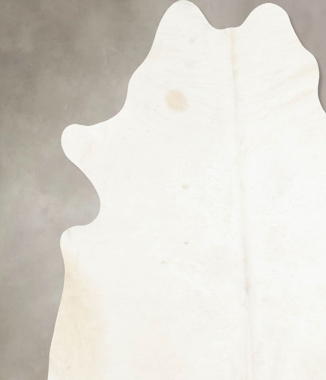 Ivory with Beige X-Large Brazilian Cowhide Rug 7'4"H x 6'7"W #B7859 by