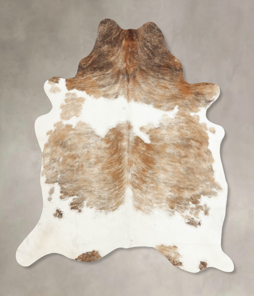 Medium Brindle Large Brazilian Cowhide Rug 6'5"H x 5'8"W #B7867 by Hudson Hides