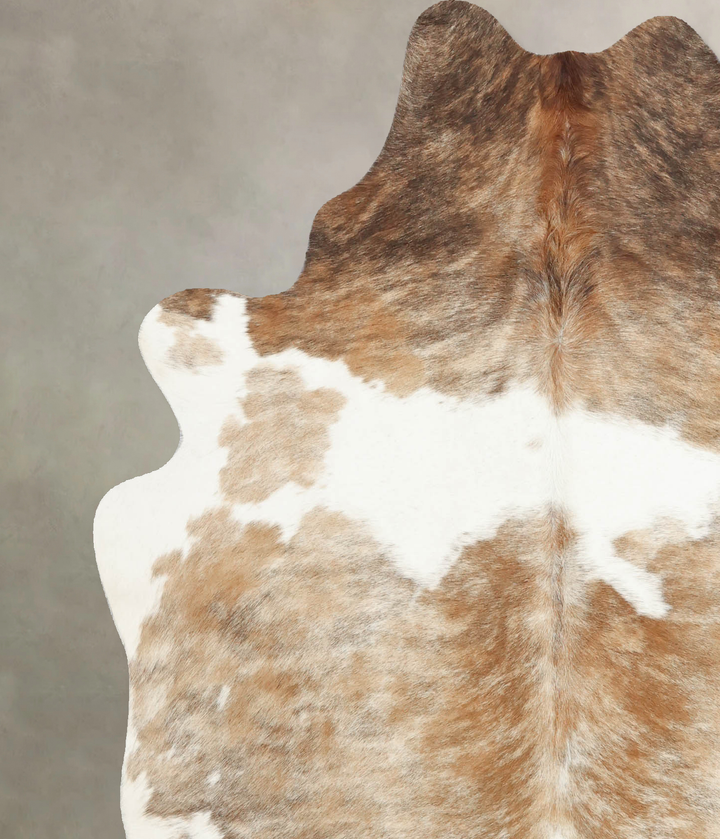 Medium Brindle Large Brazilian Cowhide Rug 6'5"H x 5'8"W #B7867 by Hudson Hides