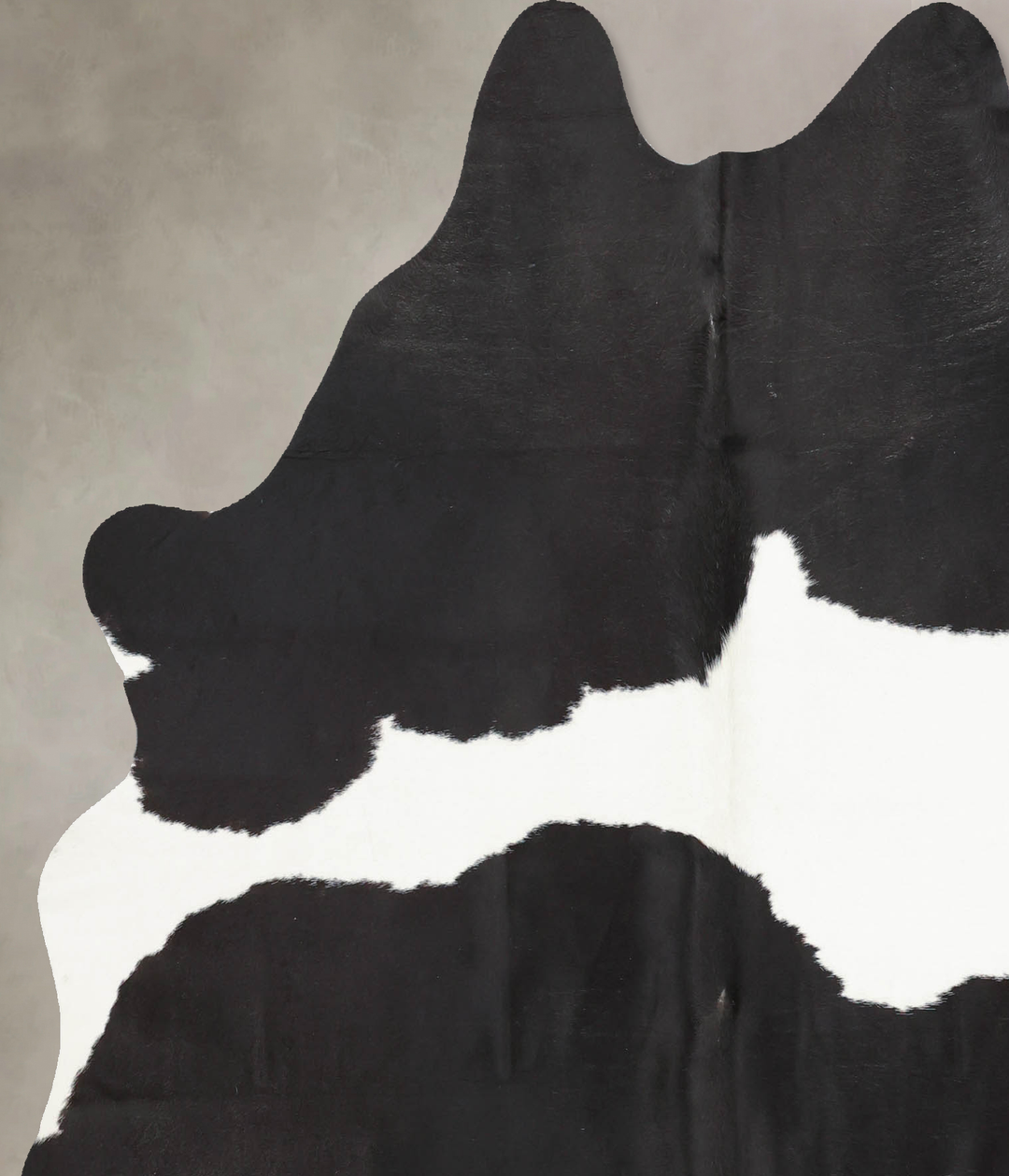 Black and White X-Large Brazilian Cowhide Rug 6'9"H x 5'11"W #B7915 by