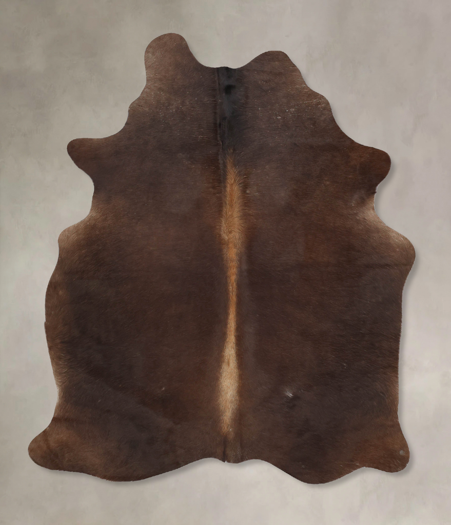 Chocolate Large Brazilian Cowhide Rug 6'7"H x 4'10"W #B7923 by Hudson Hides