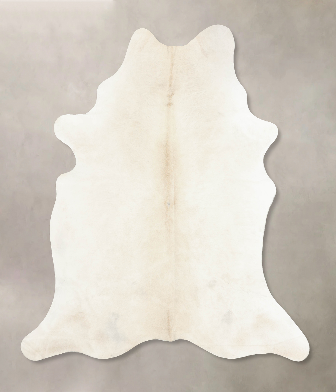 Ivory with Beige X-Large Brazilian Cowhide Rug 7'2"H x 6'2"W #B7937 by