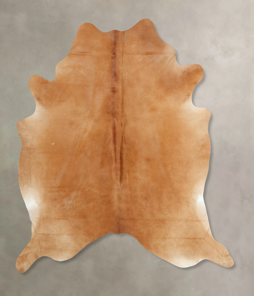 Solid Brown XX-Large Brazilian Cowhide Rug 8'4"H x 7'1"W #B7974 by Hudson Hides