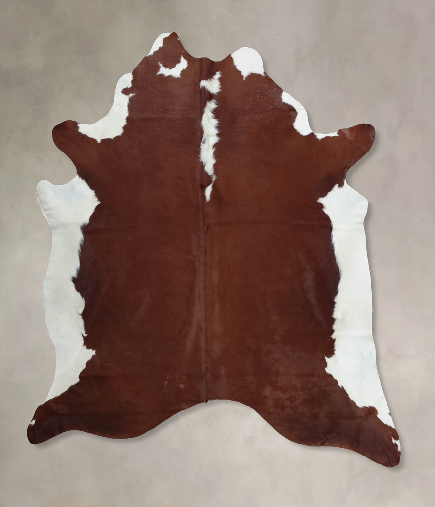 Hereford XX-Large Brazilian Cowhide Rug 8'1"H x 6'9"W #B8000 by Hudson Hides