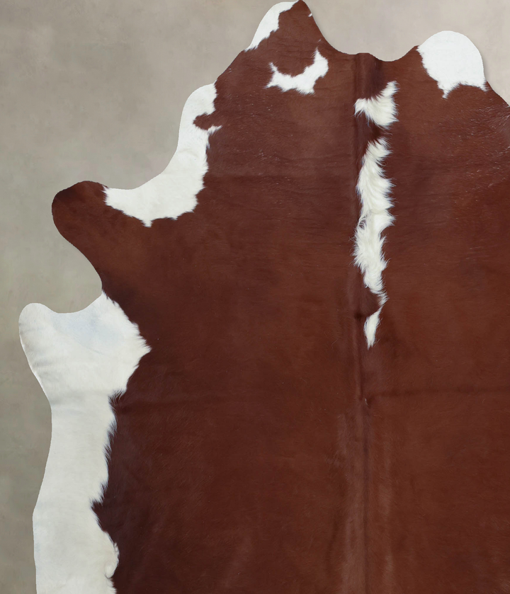 Hereford XX-Large Brazilian Cowhide Rug 8'1"H x 6'9"W #B8000 by Hudson Hides