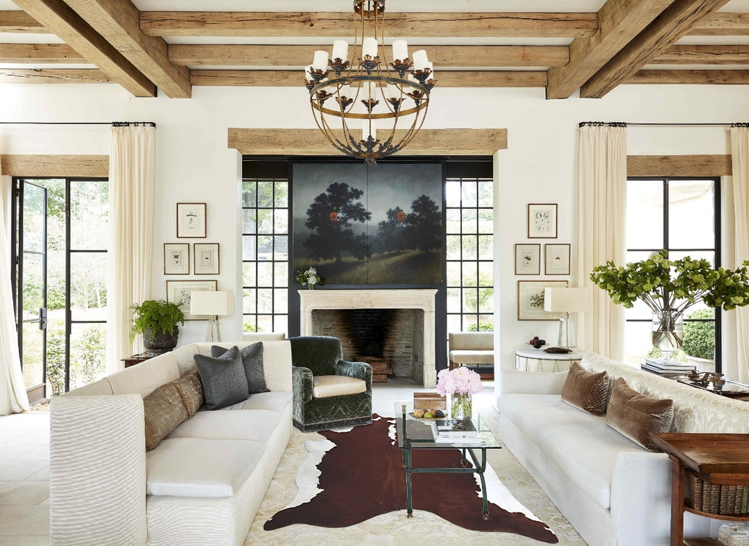 Hereford XX-Large Brazilian Cowhide Rug 8'1"H x 6'9"W #B8000 by Hudson