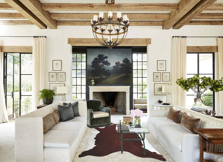 Hereford XX-Large Brazilian Cowhide Rug 8'1"H x 6'9"W #B8000 by Hudson Hides