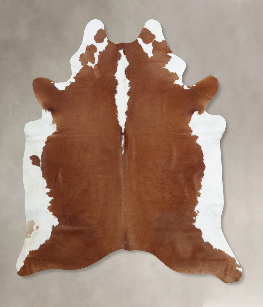 Hereford X-Large Brazilian Cowhide Rug 7'7"H x 6'4"W #B8001 by Hudson Hides