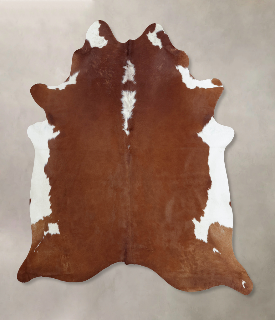 Hereford XX-Large Brazilian Cowhide Rug 8'3"H x 7'3"W #B8004 by Hudson Hides
