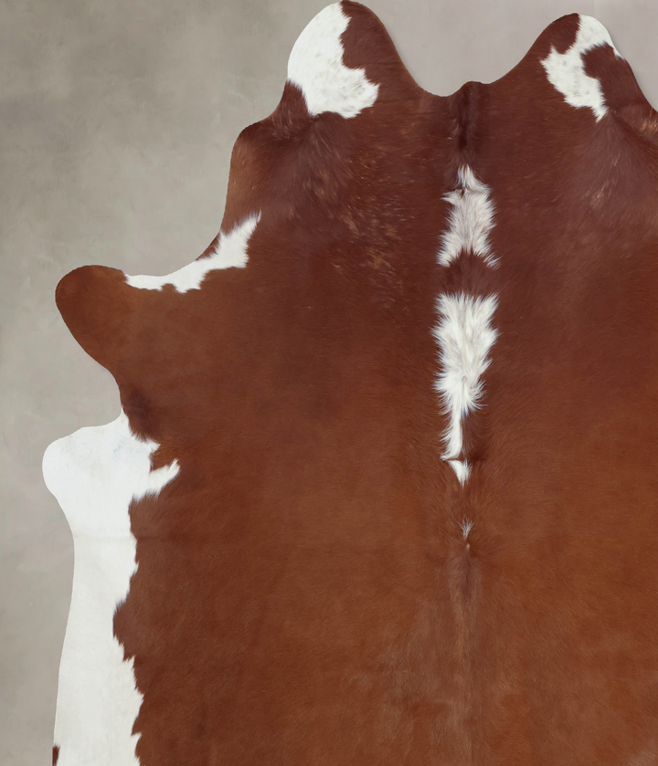 Hereford XX-Large Brazilian Cowhide Rug 8'3"H x 7'3"W #B8004 by Hudson Hides