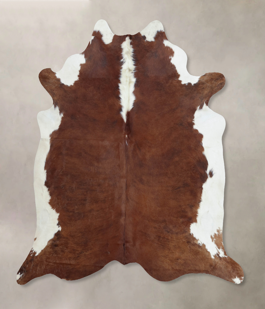 Hereford XX-Large Brazilian Cowhide Rug 7'8"H x 7'0"W #B8005 by Hudson Hides