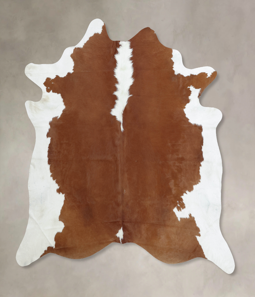 Hereford XX-Large Brazilian Cowhide Rug 8'0"H x 7'4"W #B8009 by Hudson Hides