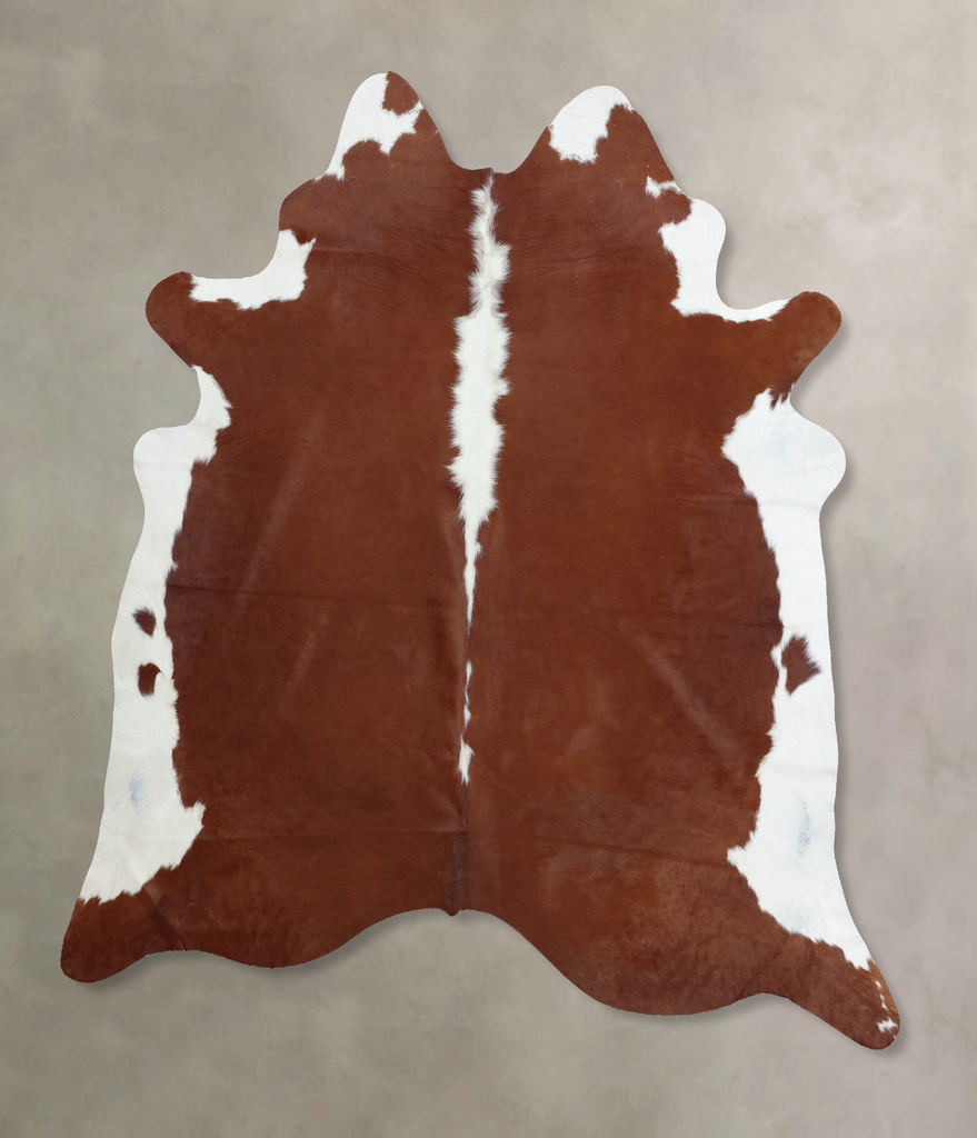 Hereford XX-Large Brazilian Cowhide Rug 7'11"H x 6'10"W #B8010 by Hudson Hides