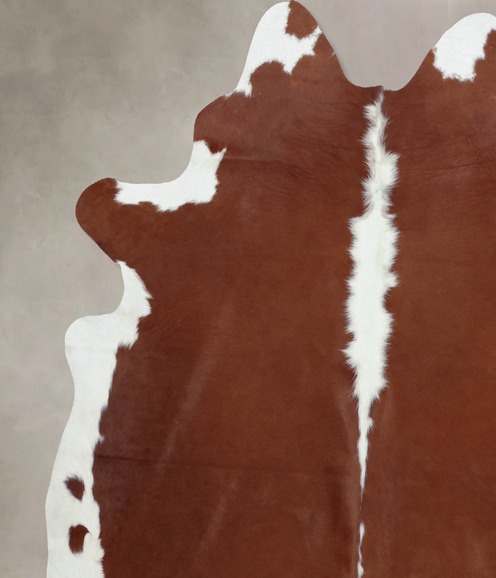 Hereford XX-Large Brazilian Cowhide Rug 7'11"H x 6'10"W #B8010 by Hudson Hides
