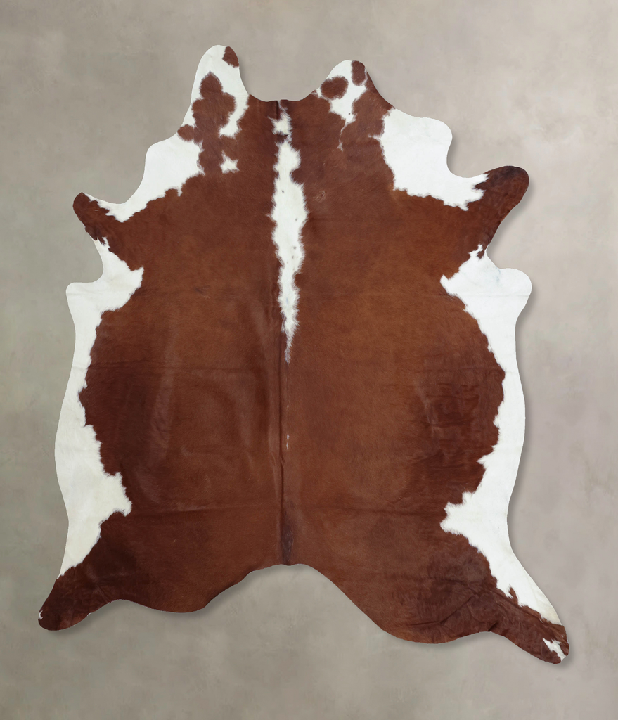 Hereford XX-Large Brazilian Cowhide Rug 7'11"H x 6'9"W #B8011 by Hudson Hides