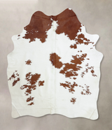 Brown and White X-Large Brazilian Cowhide Rug 8'6"H x 5'9"W #B8017 by Hudson Hides