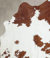 Brown and White X-Large Brazilian Cowhide Rug 8'6"H x 5'9"W #B8017 by Hudson Hides