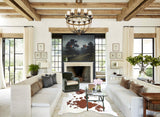 Brown and White X-Large Brazilian Cowhide Rug 7'11"H x 6'2"W #B8021 by Hudson Hides