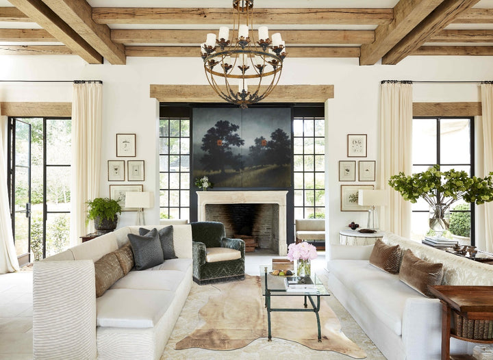 Champagne XX-Large Brazilian Cowhide Rug 8'3"H x 6'5"W #B8024 by Hudson Hides