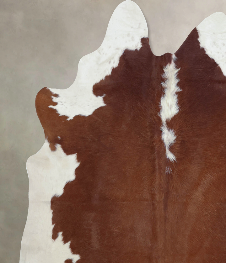 Hereford X-Large Brazilian Cowhide Rug 7'4"H x 6'5"W #B8029 by Hudson Hides