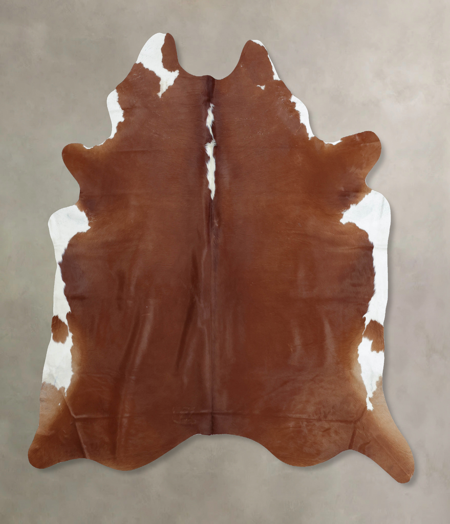Hereford XX-Large Brazilian Cowhide Rug 8'0"H x 6'11"W #B8030 by Hudson Hides