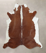 Hereford X-Large Brazilian Cowhide Rug 7'0"H x 6'8"W #B8031 by Hudson Hides