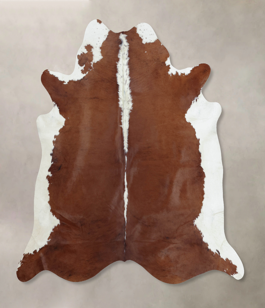 Hereford X-Large Brazilian Cowhide Rug 7'0"H x 6'8"W #B8031 by Hudson Hides