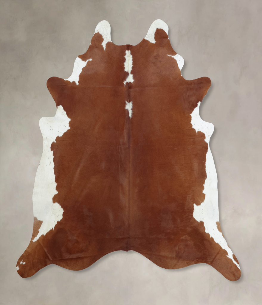 Hereford XX-Large Brazilian Cowhide Rug 8'5"H x 7'3"W #B8068 by Hudson Hides