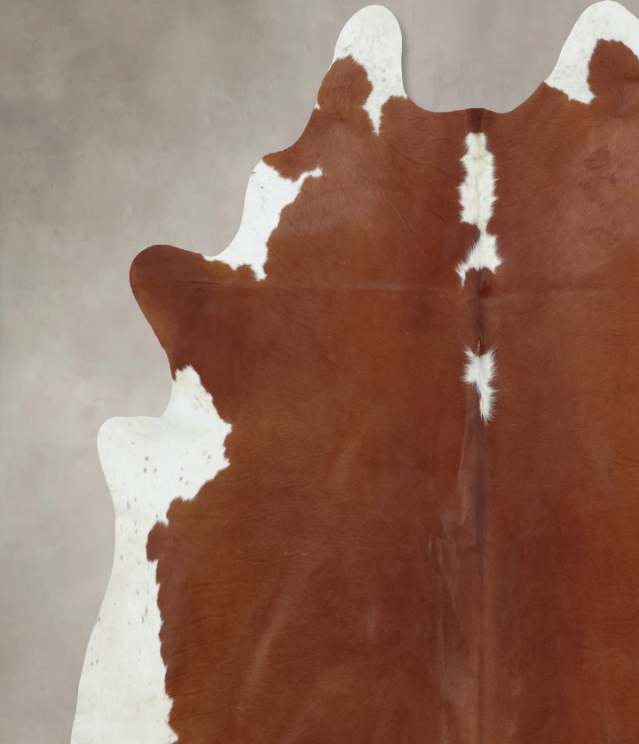 Hereford XX-Large Brazilian Cowhide Rug 8'5"H x 7'3"W #B8068 by Hudson Hides