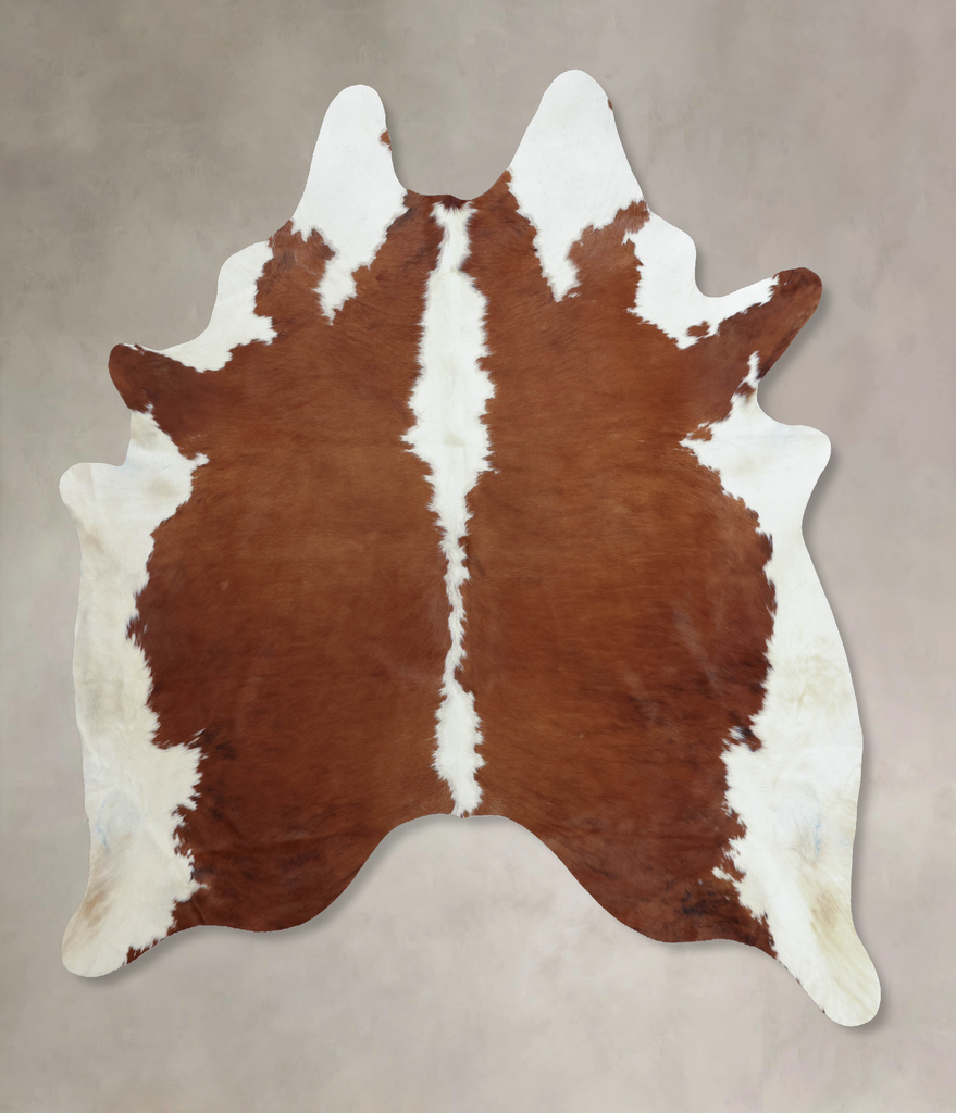 Hereford XX-Large Brazilian Cowhide Rug 8'7"H x 6'10"W #B8069 by Hudson Hides