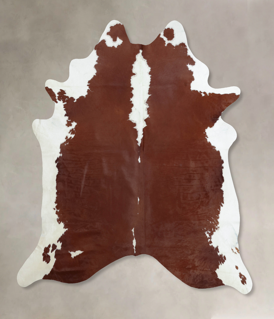 Hereford XX-Large Brazilian Cowhide Rug 8'3"H x 7'4"W #B8071 by Hudson Hides