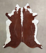 Hereford XX-Large Brazilian Cowhide Rug 7'10"H x 7'7"W #B8072 by Hudson Hides