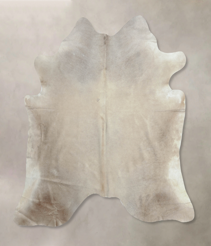 Champagne XX-Large Brazilian Cowhide Rug 7'4"H x 7'1"W #B8077 by Hudson Hides