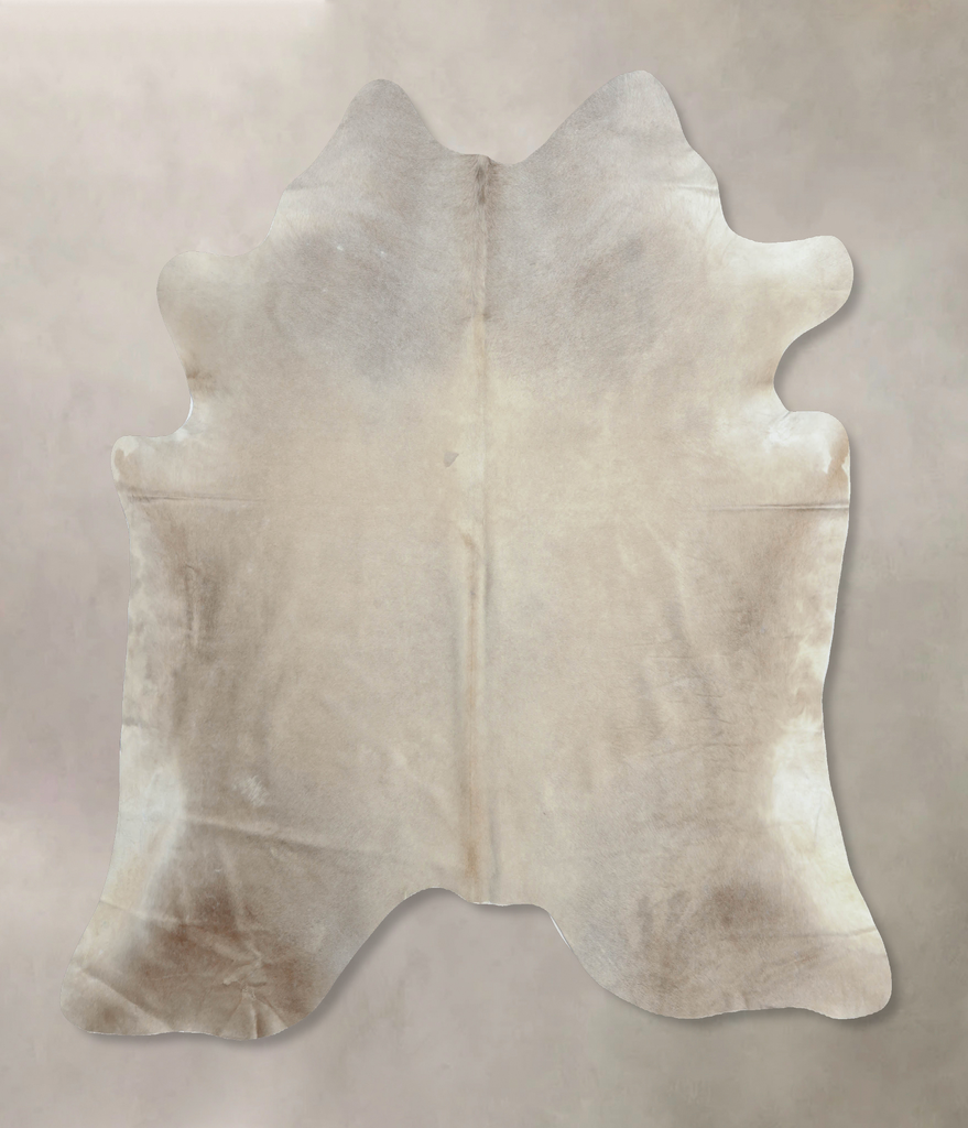 Champagne XX-Large Brazilian Cowhide Rug 7'4"H x 7'1"W #B8077 by Hudson Hides