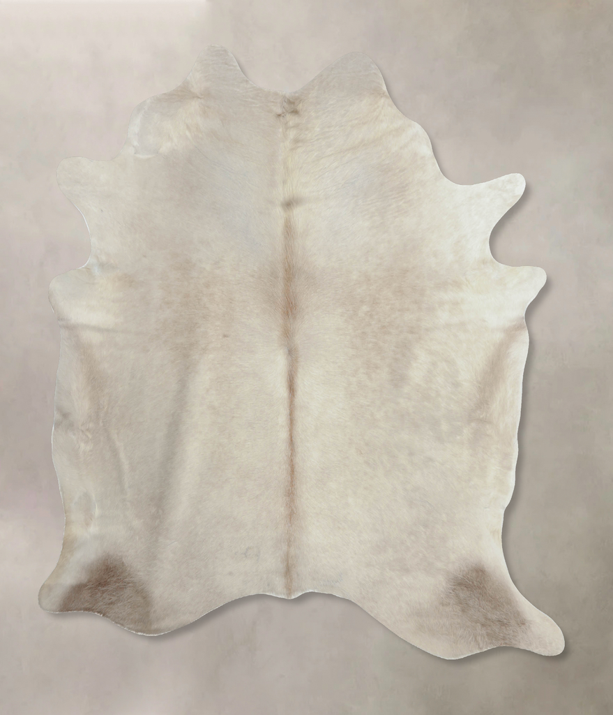 Champagne X-Large Brazilian Cowhide Rug 7'3"H x 6'5"W #B8096 by Hudson Hides