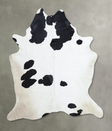 Black and White XX-Large Brazilian Cowhide Rug 8'9"H x 7'2"W #B8115 by Hudson Hides