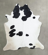 Black and White XX-Large Brazilian Cowhide Rug 8'9"H x 7'2"W #B8115 by Hudson Hides