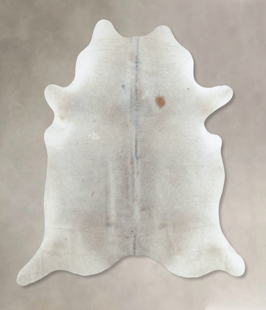 Medium Grey X-Large Brazilian Cowhide Rug 7'4"H x 6'5"W #B8127 by Hudson Hides