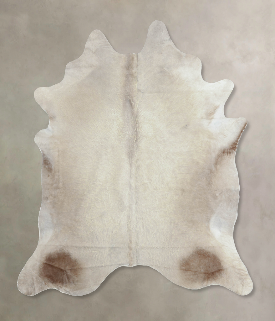 Champagne XX-Large Brazilian Cowhide Rug 7'10"H x 6'10"W #B8138 by Hudson Hides
